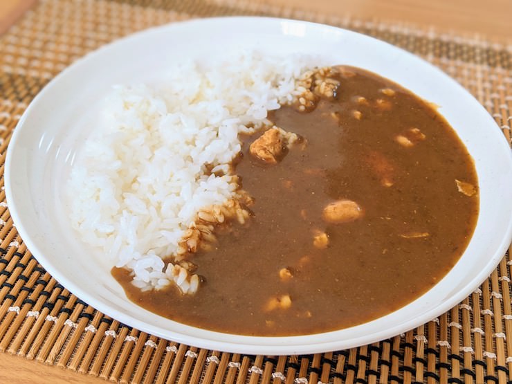 低糖質 本枯鰹の和風チキンカレーが完成