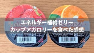 【エネルギー補給ゼリー】カップアガロリーを食べた感想