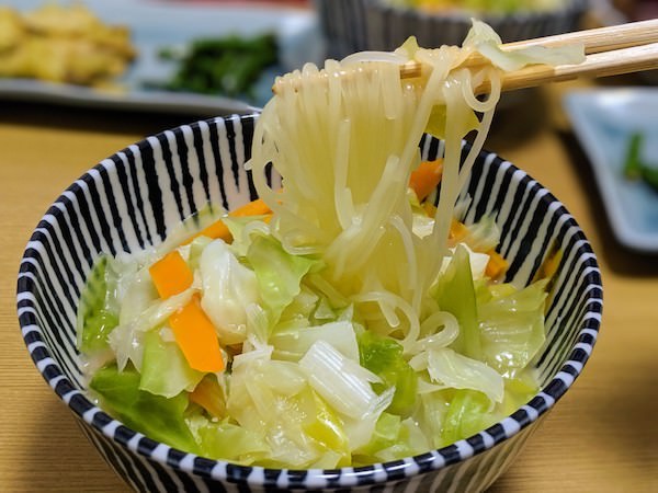 でんぷん生ラーメンで作ったラーメン