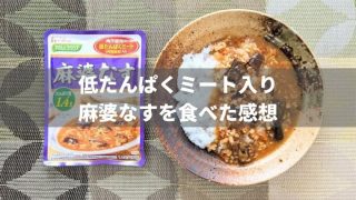 低たんぱくミート入り麻婆なすを食べた感想【たんぱく質制限食】